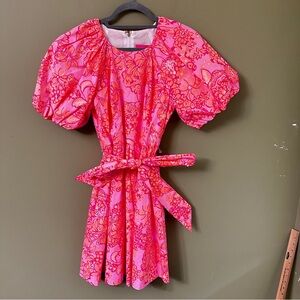 NWT Lilly Pulitzer Dress Knoxlie Mandevilla Baby Pink‎ Size 2 Floral Mini